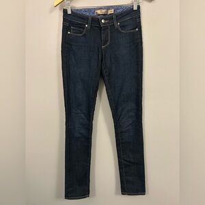 PAIGE Dark Indigo Skyline Skinny Jeans Size 24